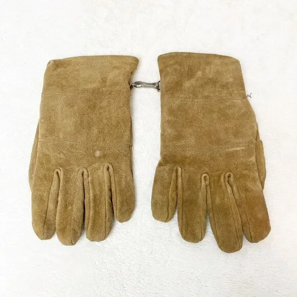 womens softan leather work gloves brown tan size medium