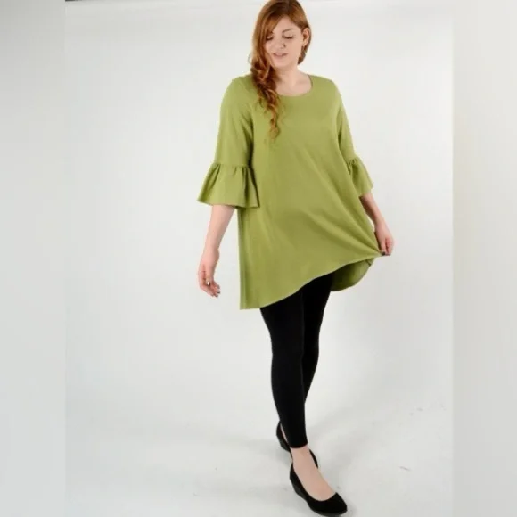 Bryn Walker Green Phryne Tunic Size Medium NWT