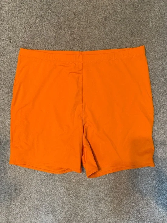 Skims Bright Orange Mid Waist Swim Short Size 4X