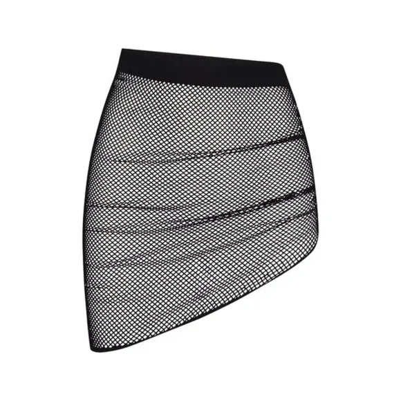 8. NWT SKIMS WARP KNIT COVER UP RUCHED SARONG IN ONYX SIZE XXS-S