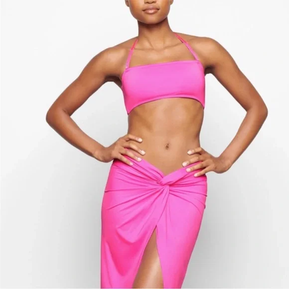 SKIMS Recycled Swim Bandeau Top - L