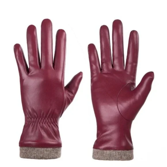 REDESS Winter Gloves Wool Lined Touchscreen Texting Women Gloves Size Small-Med