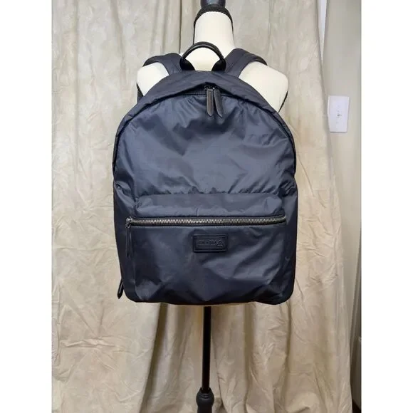 Jem‎ + Bea Jamie Eco Backpack Diaper Bag Black Nylon w/ Changing Pad