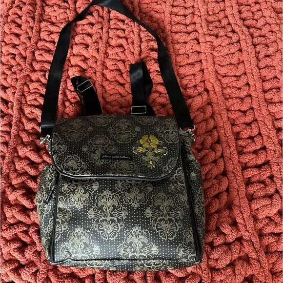 Petunia Pickle Bottom Floral Diaper Bag Backpack Embroidered Flower