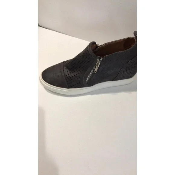 womens dolce vita wedge zip up black‎ shoe size 10