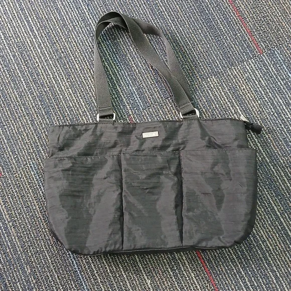 Baggallini black diaper bag