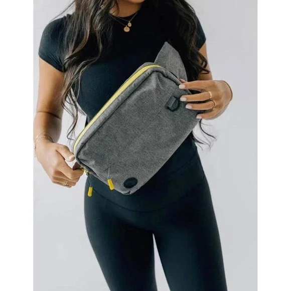 Tushbaby The Pack Crossbody Belt Bag Grey Unisex NWT Versatile