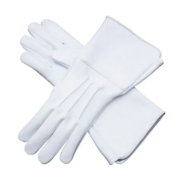 Leather Gloves Long Cuff Medieval Perfect Fit Premium Quality Soft Leather NEW