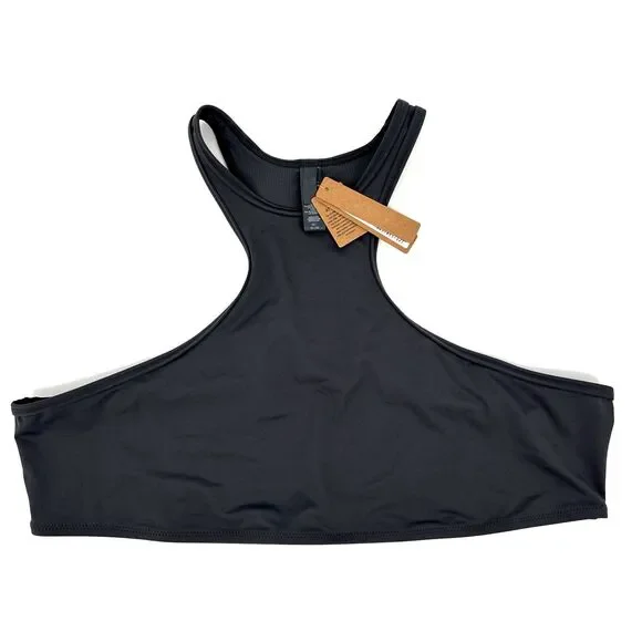 SKIMS Swim High Neck Racerback Top Gunmetal BT-HNK-2786 Size 3X NWT