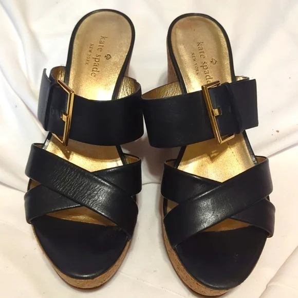Kate Spade Wedge Black Size 7.5