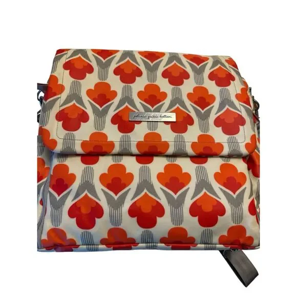 Petunia Pickle Bottom Boxy Baby Bag | Coated Canvas | Excellent Condition