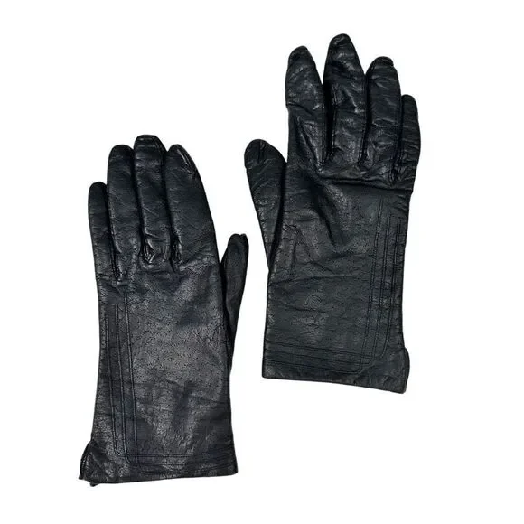 Vintage Women’s Leather Gloves Size Medium Lined