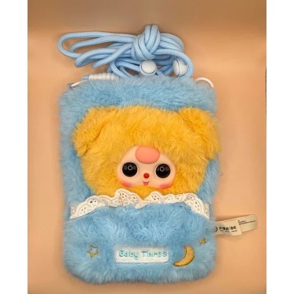 Baby Three Plush Zip Crossbody Pouch – Authentic Five First