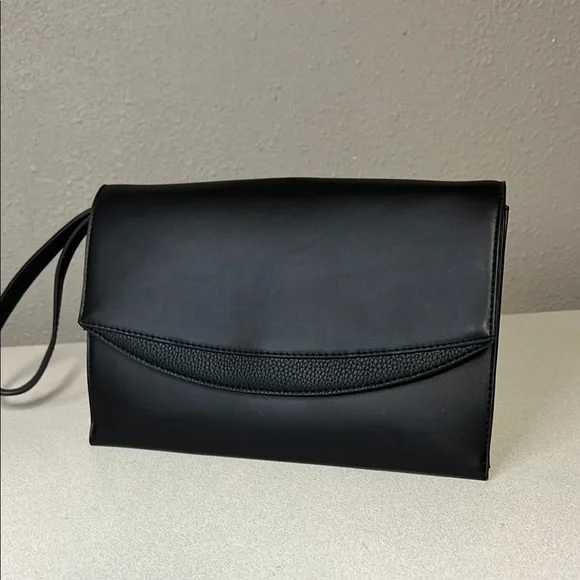 A New Day Sleek Black Clutch