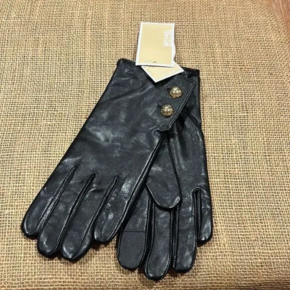 NWT Michael Kors leather gloves