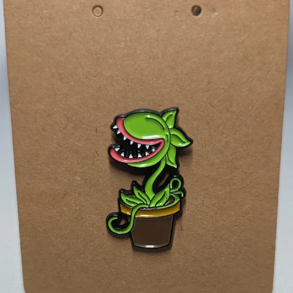 Green and Brown Plant Enamel Pin