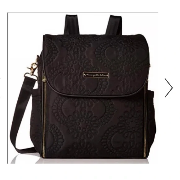 Petunia pickle bottom black quilted diaper bag