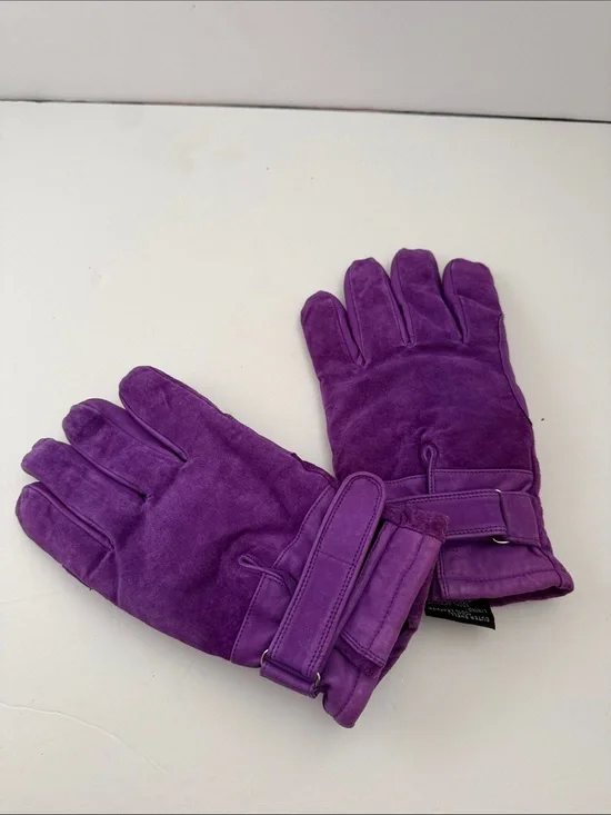 Wilsons Leather Purple Suede Gloves