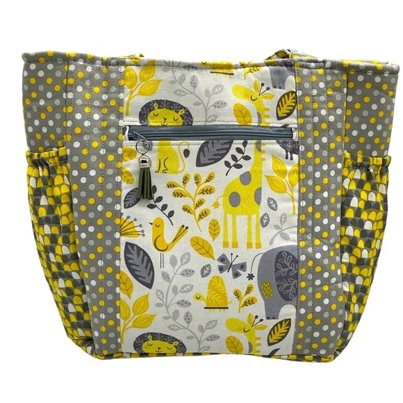 Baby Bag Bottle Holders Zip Compartments NWOT