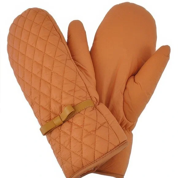 Puffer Padded Quilted Mittens