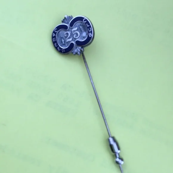 Vintage 25 Sterling Career Cub stick pin