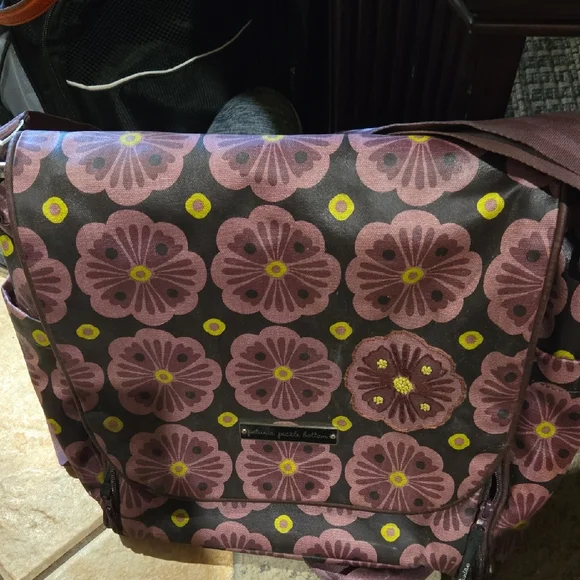 Floral Patterned Diaper Bag, EUC