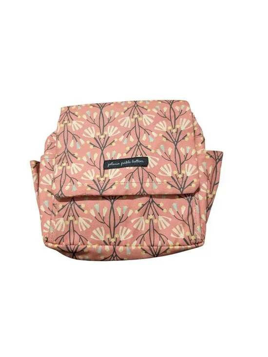 Petunia Pickle Bottom Pink Floral Mini Backpack Diaper Bag With Fold-Out Changin