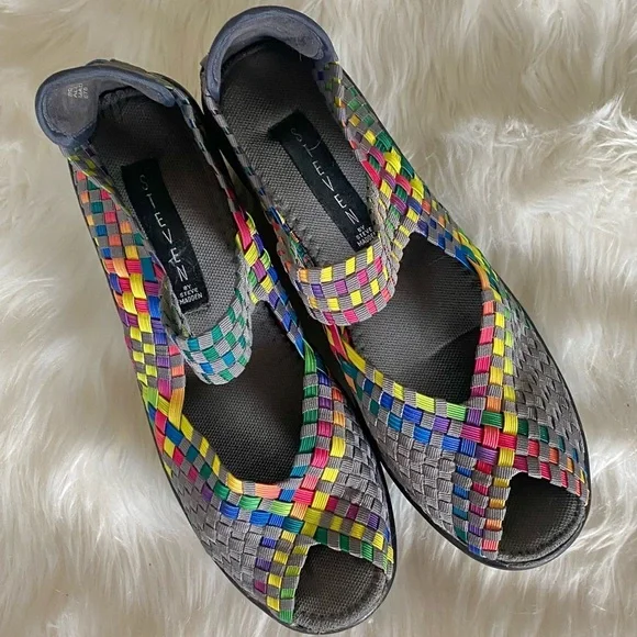 Steve by Steve Madden Brynn women's woven peep toe Mary Jane shoes, Sz. 8.5