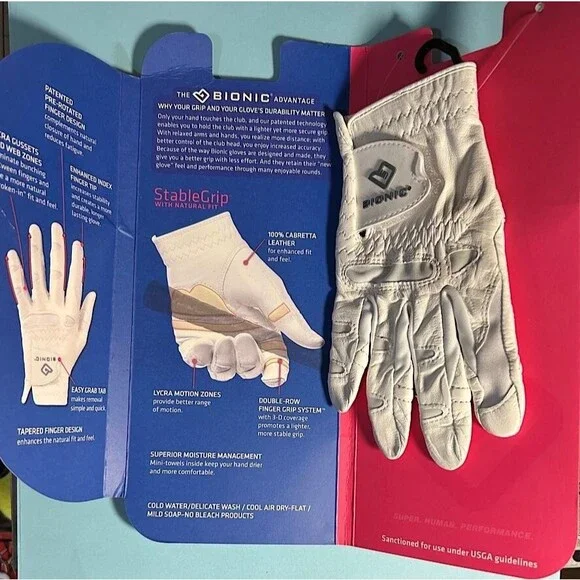Women’s Bionic StableGrip Natural Fit Golf Glove Size Small R Hand (1) New WTags