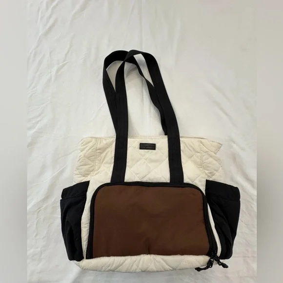 Puffer Lunch Tote Bag for Women, 15.6 Inch Laptop Work Bag with Insulated Lunch