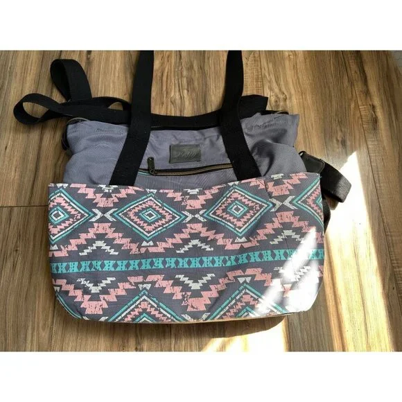 Diaper Bag Aztec Southwestern Backpack Gray Unisex Travel Bag Stylish Boho