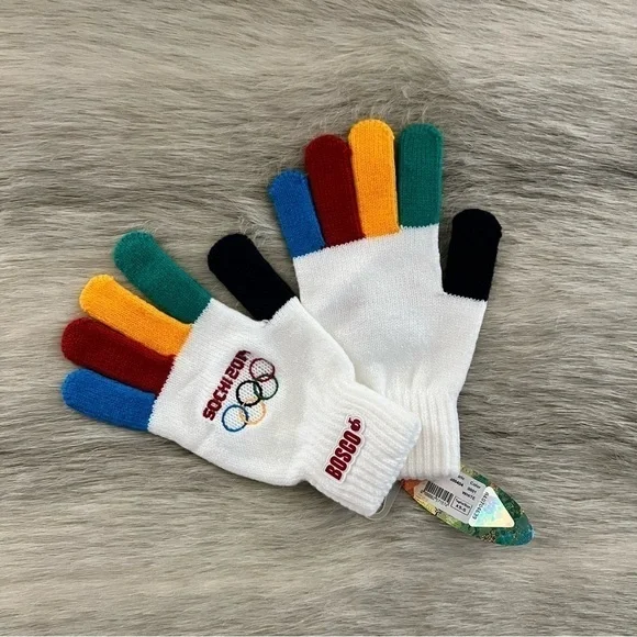 NEW OLYMPIC GLOVES Official Merchandise Olympic Games Sochi 2014 Bosco Sport S