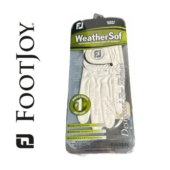 FootJoy WeatherSof Soft Leather-Like Feel Super‎ Grip Golf Glove