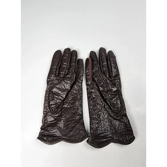 Vintage Dark Red Gusset Dress‎ Gloves Hong Kong Driving Gloves Size 6.5/7.5