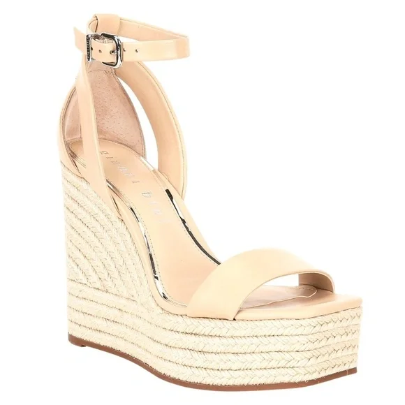 NEW Gianni Bini Safina Jute Platform Wedges Sz. 11