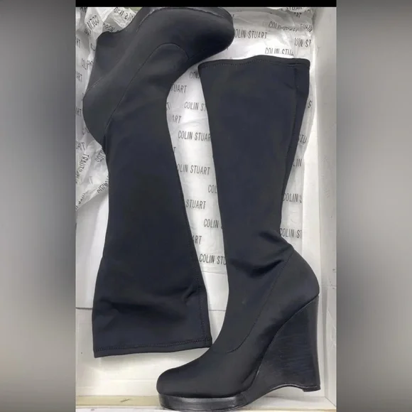 Colin Stuart Boots Stock# 228492-093 Black Size 7.5B NEW With Box