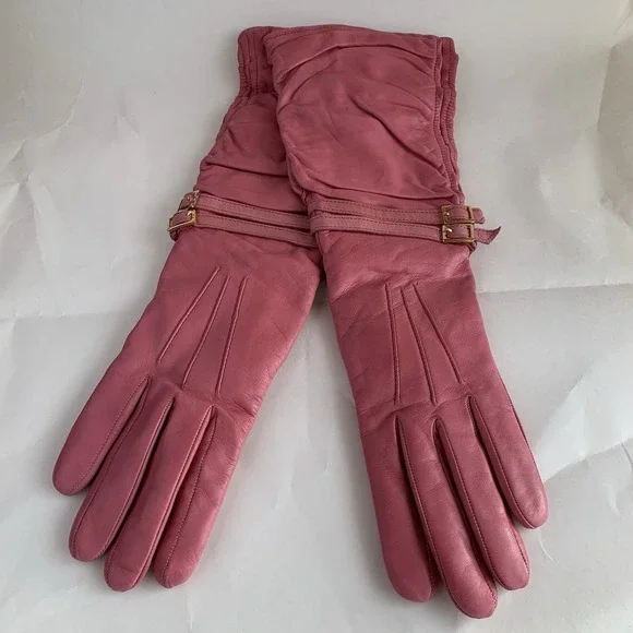 Portolano Leather Gloves Cashmere Lined 15