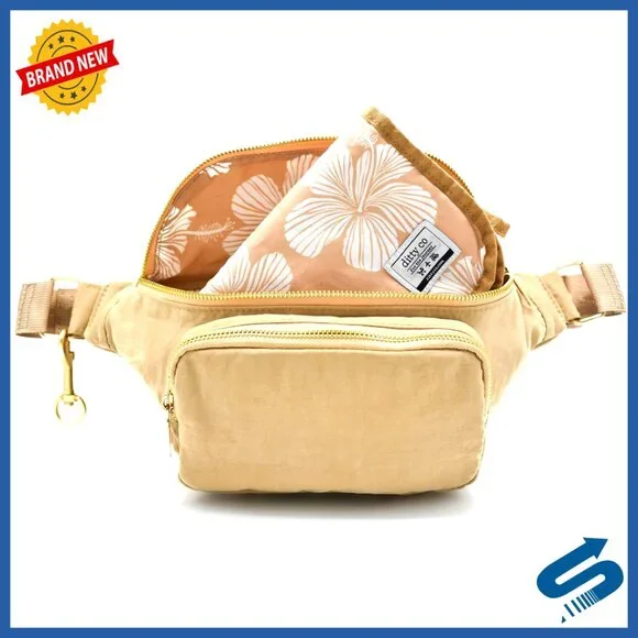 Small Diaper Bag with Changing Pad, Crossbody Fanny Pack, Waterproof Nylon