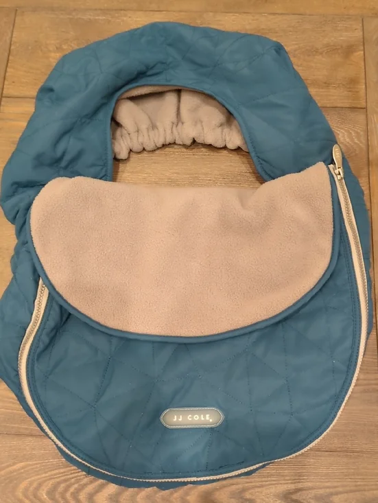 JJ Cole Teal Quilted Baby Carseat Cover