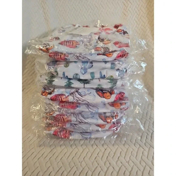 HappyFlute 8 Newborn Baby Cloth Pocket Diapers Adjustable Reusable for‎ Baby