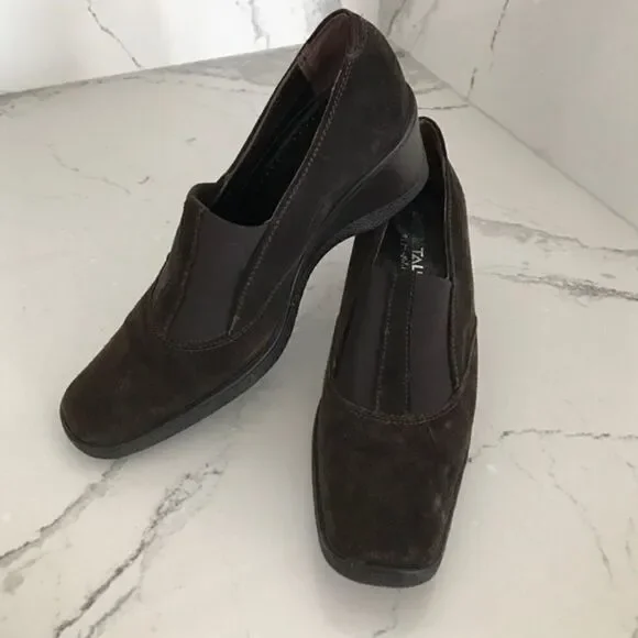 Aquatalia Dark brown suede shoes