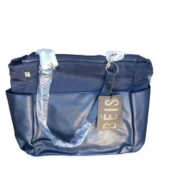 Beis The Diaper Travel Bag Navy Blue New with tag