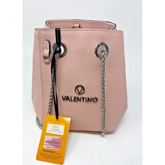 NWT‎ Valentino By Mario Valentino Babou Leather Bucket Bag