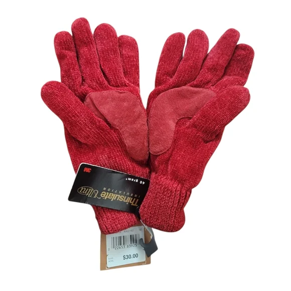NWT ISO Soft Red Thinsulate Gloves