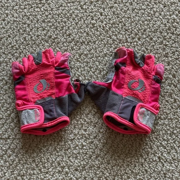 Pearl Izumi Hot Pink Cycling Short Fingered Gloves Women’s Size Medium Padded