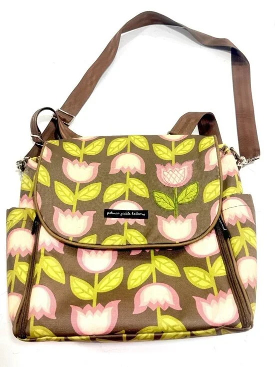 Petunia Pickle Bottom Tulip Heavenly Holland Abundance Boxy Diaper Bag Backpack