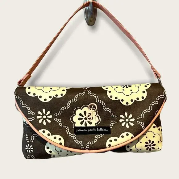 Petunia Pickle Bottom Diaper Clutch-Breakfast in Belfast Print “R” Monogram