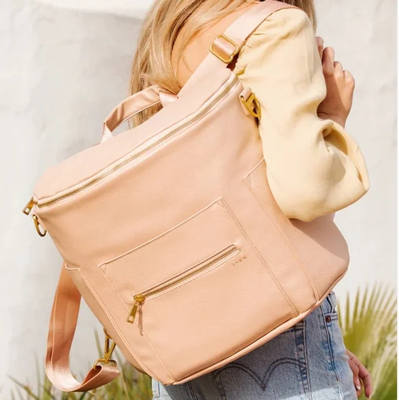 🌸 FAWN BACKPACK & MESSERGER DIAPER BAG