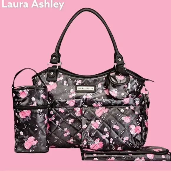 Laura Ashley 5 piece diaper bag set!