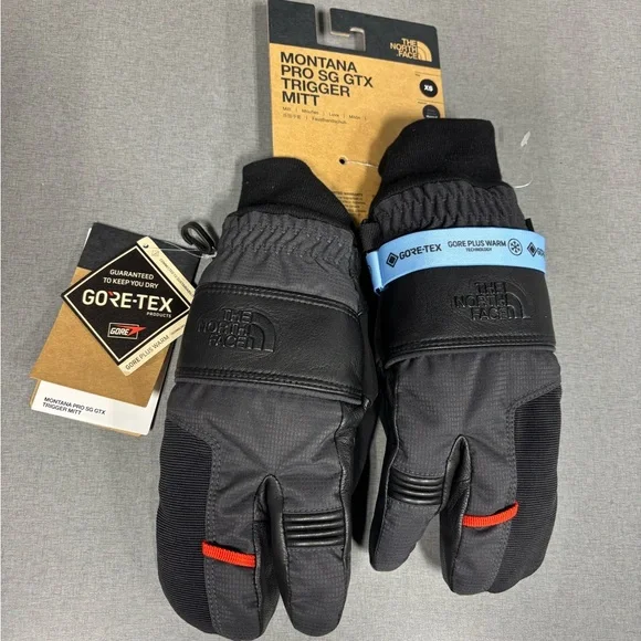 The North Face Black Montana Pro SG GTX Trigger Mitt Women’s Size X-Small